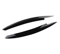 Pexorin Autocollants for sourcils de phares, for VW, for Golf, 6 VI, for MK6, for GTI, for GTR, for GTD 2008-2011 2012 2013 protection pour paupières de phare de voiture(BLACK Full black)