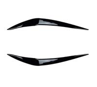 Pexorin Bandeau Sourcil de Phare Avant 1 paire de paupières sourcils maléfiques en ABS brillant, pour série 116i 118d 118i 120i 128ti 120d M135i 2019-2023, autocollants 3d, pour(Schwarz)