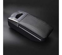 Pexorin Boîte d'accoudoir for Renault, Logan 2/Megane/twingo, boîte de contenu magasin Central, produits, accoudoir intérieur, accessoires rangement, pièce Accoudoir de voiture(Black thread)