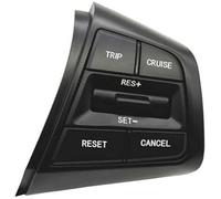 Pexorin Bouton de régulateur vitesse voiture, for Hyundai, for Creta, for Ix25 1.6L 2.0L 96710C90004X Boutons au volant 96700C90004X 96710C90104X Accessoires Kit de boutons de volant(BLACK Right)