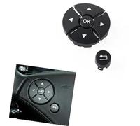 Pexorin Boutons de commande commutateur bouton volant multifonction voiture, for Mercedes-Benz Classe S CL W221 W216 S300 S320 S400 S450 S500 Kit de boutons de volant(Schwarz)