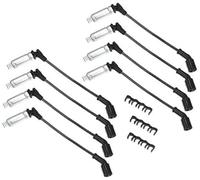 Pexorin Câbles de bobine d'allumage de voiture Câble de faisceau de bobine d'allumage 7 mm, for Chevrolet Silverado Express Tahoe n° 12633447/19301299 Lot de 8 Câble d'allumage