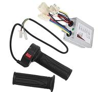Pexorin Contrôleur de Scooter 12 V 500 W avec poignée d'accélérateur à 3 Vitesses, for contrôleur de Vitesse de Moteur de vélo électrique Kit de Compteur pour Scooter