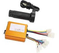 Pexorin Contrôleur de Scooter électrique 36 V 350 W à balais, kit de poignée d'accélérateur avec Conception rainurée Haute température, for Tricycle électrique Kit de Compteur pour Scooter