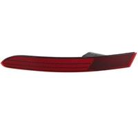Pexorin Coque de feu arrière pare-chocs n° 7P6945701K, for Volkswagen, for Touareg, 2015-2018, réflecteur inférieur gauche, stop, couvercle, 1 pièce, ABS rouge noir Réflecteur de pare-chocs arrière