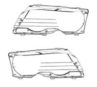 Pexorin Couvercle de phare Ont E46 Coupé Cabriolet M3 Auto Glass Lens Case Head Light Caps Abat-jour Hell remplacement de lentille de phare(Left And Right)