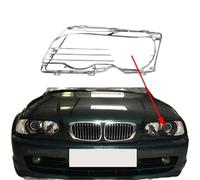 Pexorin Couvercle de phare Ont E46 Coupé Cabriolet M3 Auto Glass Lens Case Head Light Caps Abat-jour Hell remplacement de lentille de phare(1pc Left Side)