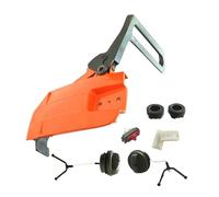 Pexorin Couvercle d'embrayage avec chaîne et poignée de frein, for tronçonneuse Husqvarna 61 66 266 268 272 503727401 Housse de poignée de frein pour tronçonneuse