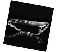 Pexorin Couvercles de lentilles de phares de voiture, for, série 3 F30 F35 320 325 328 330 2016 2017 2018 2019, abat-jour transparent, coque de phare avant écran de protection de lampe(BLACK Left)