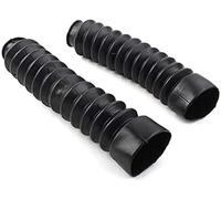 Pexorin Couvre-Fourche de Moto pour Avant Universel en Caoutchouc Noir, pour Bottes de Protection Contre la poussière K, Amortisseur Chocs 2 pièces