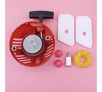 Pexorin Démarreur à traction recul, ligne de filtre Air et carburant, ampoule d'amorçage, pièce rechange, for Husqvarna, 128L 128C 128LDX 128LD 128R Pièce de tondeuse