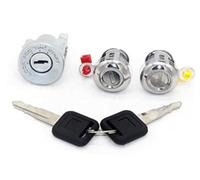 Pexorin Ensemble complet de 3 pièces de e serrure de porte de cylindre d'allumage avec les mêmes clés, pour Isuzu Npr Nqr Nkr Elf 1994-2007 8-97035293-0 barillet actionneur de serrure de