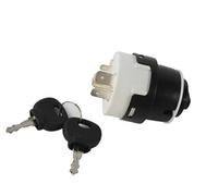 Pexorin Ensemble de commutateur de verrouillage d' Commutateurs à bouton-poussoir de voiture 1Pc interrupteur d'allumage avec 2 clés 701/80184 préchauffage démarrage 10 broches, pour Jcb