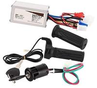 Pexorin Ensemble de contrôleur de Scooter DC 24 V 250 W Contrôleur de Vitesse de Moteur avec poignée d'accélérateur, for vélo électrique Kit de Compteur pour Scooter