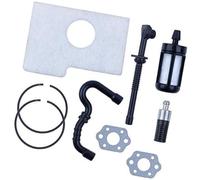 Pexorin Ensemble de joints filtre à huile et segment piston 38 mm, for tronçonneuses STIHL MS180 018 MS170 017#11300343002, 11231290900 Remplacement du segment de piston de la tondeuse à gazon
