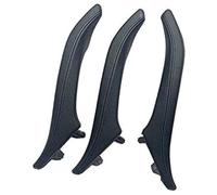 Pexorin Ensemble de poignée de porte en cuir for passager intérieur gauche droit, for, série 5 F10 F11 F18 520i 523i 525i 528i 535i Poignée de porte intérieure(Schwarz)