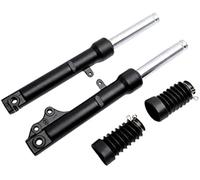 Pexorin Ensembles d'amortisseurs Avant, for Scooters Chinois GY6 50cc Taotao 50ATM, pièces détachées, système de Frein à Tambour Amortisseur de Suspension(Black/Disc)
