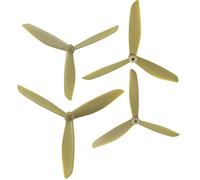 Pexorin for HUBSAN, 501S X4 HS700 Triangle Vane amélioré MJX B3 PRO B2SE Rc Quadcopter Drone (MJX Bugs 3) Pièces de rechange Accessoires Remplacement de l'hélice du drone(Gold)