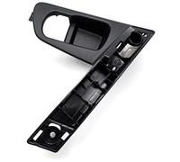 Pexorin For NISSAN, for Qashqai, J10 2007-2015 Base de poignée de porte de voiture poignée interne poignée argentée couvercle ABS Poignée de porte intérieure(BLACK Left Handle 1pcs)