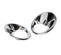 Pexorin For Suzuki, for Vitara 2016 2017 2018, 2 pièces, cadre de garniture de phare avant de voiture en chrome argenté, accessoires d'éclairage de voiture Cache-phares antibrouillard