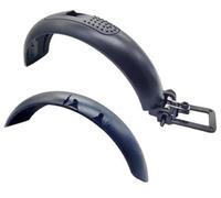 Pexorin Garde-boue avant et arrière, for garde-boue de scooter électrique HX X7 avec pièce rechange feu Bavette de roue de scooter(BLACK Front+Rear)