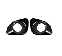 Pexorin Garniture de couvercle de feu antibrouillard avant, cadre de décoration de lunette de feu antibrouillard, for TOYOTA, for Corolla, for Cross 2021 Cache-phares antibrouillard(Bright black)