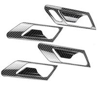 Pexorin Garniture de couverture décoration poignée porte intérieure voiture cadre bol traction, pour VW, pour Golf 6 Mk6 2008-2013 couvercle d'encadrement de poignée de porte automatique(BLACK Rhd)
