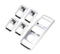 Pexorin Garniture de style de voiture de couverture de panneau de commutateur de fenêtre de porte chromé mat, for Mercedes Glk W176 W246 W204 W212 W218 X204 Autocollant pour panneau d'accoud