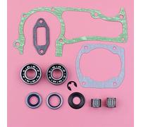 Pexorin Jeu de joints de silencieux de cylindre de carter, for Husqvarna 362365371372, pièce de rechange for tronçonneuse Kit de roulements de vilebrequin pour tronçonneuse