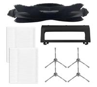 Pexorin Kit d'accessoires for aspirateurs Eufy, RoboVac, L50, L50 SES, L60 et hybrides, pièces de rechange avec filtre à brosse latérale et protection de brosse à rouleau éponge Filtre pour aspirateur