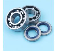 Pexorin Kit de jeu de joints d'huile de roulement à billes de vilebrequin, for Husqvarna, 51 55 254 257 262 357 359 tronçonneuse 505275719 738220225 Kit de roulements de vilebrequin pour tronçonneuse