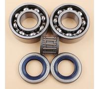 Pexorin Kit de joint d'huile de roulement de vilebrequin, for Husqvarna, pièces de rechange de moteur de tronçonneuse 359 357 XP 357XP Kit de roulements de vilebrequin pour tronçonneuse