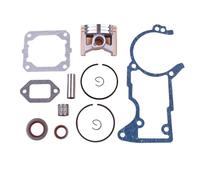 Pexorin Kit de Piston de 50mm, for, MS440 044, cylindre de tronçonneuse, joint de silencieux de carter, roulement de joint d'huile Kit de roulements de vilebrequin pour tronçonneuse