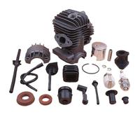 Pexorin Kit de piston de cylindre de 34 mm, for chinois 2500 25cc filtre à mazout tuyau tuyau tampon bouchon joint petite tronçonneuse Kit de roulements de vilebrequin pour tronçonneuse