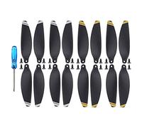 Pexorin Lot de 16 hélices rechange 4726 légères, accessoires ventilateurs, pièces, kits vis, for DJI, for Mavic, for MINI, drone Remplacement de l'hélice du drone(8 Gold 8 Silver)