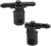 Pexorin Lot de 2 buses de lave-glace avant et arrière de qualité supérieure, noir, for Opel, Insignia, Astra, Tigra, Zafira Pompe de lave-glace