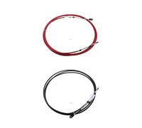 Pexorin Lot de 2 câbles d'accélérateur Rouge et Noir for Yamaha, Levier Commande Bateau Hors-Bord 20 Pieds Câble d'alimentation Marine étanche