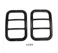 Pexorin Lot de 2 cadres de phares antibrouillard for pare-chocs arrière de voiture, for Jeep, for Wrangler 2007-2018, style de voiture en métal noir Cache-phares antibrouillard