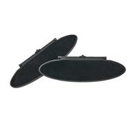 Pexorin Lot de 2 Housses de rétroviseur de Rechange for Pare-Soleil, Noires, for Porsche 911, 996 et 997 Miroir de Maquillage pour véhicule