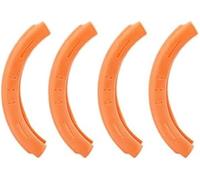 Pexorin Lot de 2 protections d'hélices, 4 anneaux protection anti-collision, pare-chocs, anneau en TPE compatible, for DJI, accessoires drone (orange) Protection d'hélice de drone