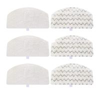 Pexorin Lot de 6 tampons nettoyage à vapeur compatibles avec les séries PowerFresh 1806 1940 1544 1440, pièce rechange, modèle n° 5938#203-2633 Pièces de rechange pour nettoyeur vapeur