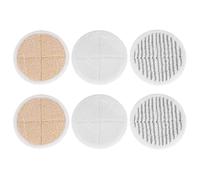 Pexorin Lot de 6 tampons rechange for kit nettoyage balai à franges, for 2039A 2124 Pièces de rechange pour nettoyeur vapeur