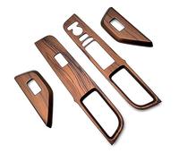 Pexorin Panneau d'accoudoir de porte garniture bouton levage vitre fenêtre en Grain bois voiture, for Toyota, Stepwgn Spada/Air 2022 2023 A Garniture de commutateur de vitre de voiture
