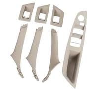 Pexorin Panneau de style de porte automatique Poignée intérieure de porte passager Lhd Rhd, garniture panneau intérieur, pour Bmw, série 5 F10 F11 F18 520I 523I, pour 525I 528I 535I(BLACK Rhd Oyster)