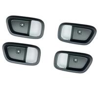 Pexorin Panneau de style de porte automatique Pour Hyundai, pour Accent 2007 2008 2009 2010 2011 boîtier de poignée porte intérieure Fr 82620-1E000 Fl 82610-1E000 Rr 83620-1E00(BLACK 4pcs One Set)