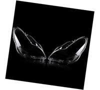 Pexorin Phare avant, for, for, W219 CLS350 CLS500 CLS550 2006-2011 A219820296 Lentille de phare avant Coque de lampe de voiture transparente Feux avant écran de protection de lampe(BLACK Left Right)