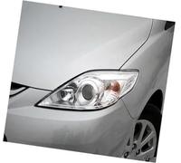 Pexorin Phare de voiture, lentille de phare, for Mazda, 5, for M5 2008 2009 2010, coque transparente, verre de phare, remplace les abat-jour, feux avant écran de protection de lampe(BLACK Left side)