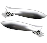 Pexorin Poignée d'ouverture chromée de porte intérieure gauche droite de voiture, for, série 5 F10 F11 F18 520i 523i 525i 528i 535i 2010-2017 Poignée de porte intérieure(BLACK 2pcs)