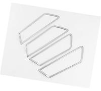 Pexorin Poignée intérieure de porte voiture, pour Skoda, pour Karoq 2017 - 2022, couvercle cadre, pour garniture lunette, autocollant couvercle d'encadrement de poignée de porte automatique(Silver)