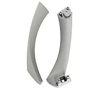 Pexorin Remplacement de poignée porte intérieure voiture, pour BMW, pour série 3 E90 E91 E92 316 318 320 325 328I 2005-2012 couvercle d'encadrement de poignée de porte automatique(Gray Right Set)